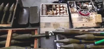 Weapons that fell into the hands of ISIS operatives who took over Saker Island  (Isdarat al-Dawla al-Islamiyya, May 15, 2015)